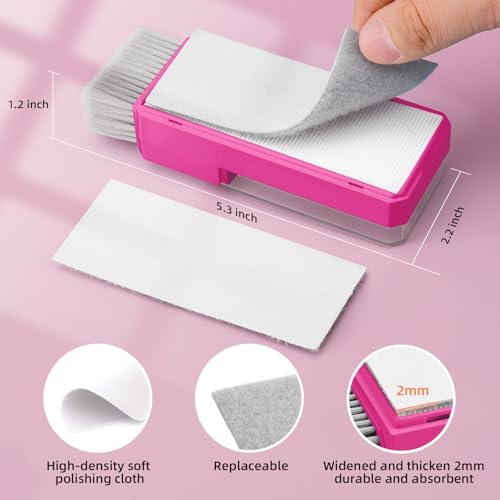 All-in-1 Keyboard Cleaner and Laptop Cleaning Kit - Professional Computer Screen-Safe Tools for MacBook and Electronics - Portable Brush Set for Gamers and Remote Professionals, HotPink - color: HotPink