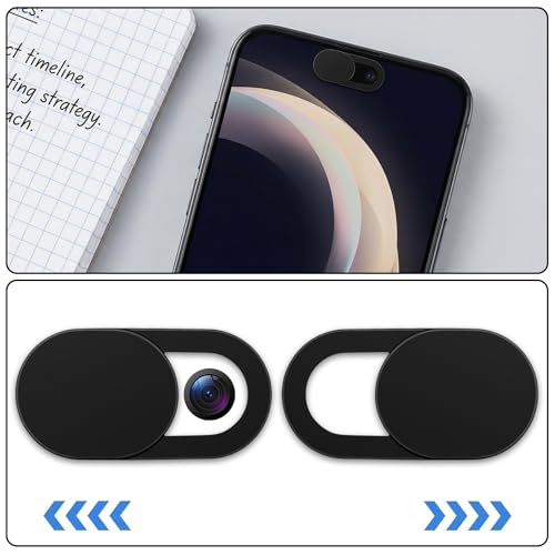 64 Pcs Webcam Cover, Ultra Thin Laptop Camera Cover Slide for Laptop/Cell Phone/PC/Tablet PC Accessories Camera Blocker Slider, Great for Privacy
