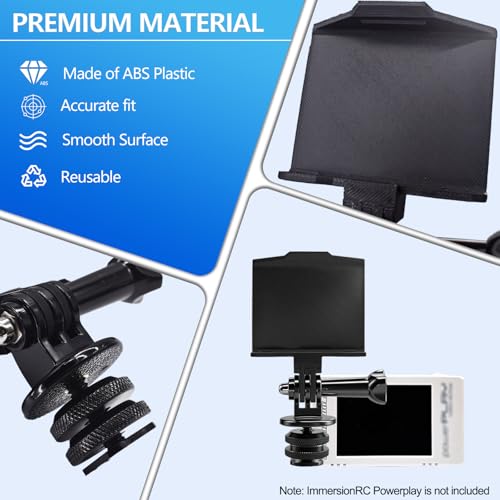Hot Shoe Bracket Cold Shoe Mount for ImmersionRC Powerplay, Suitable for Any DSLR, Mirrorless Camera and Camcorder