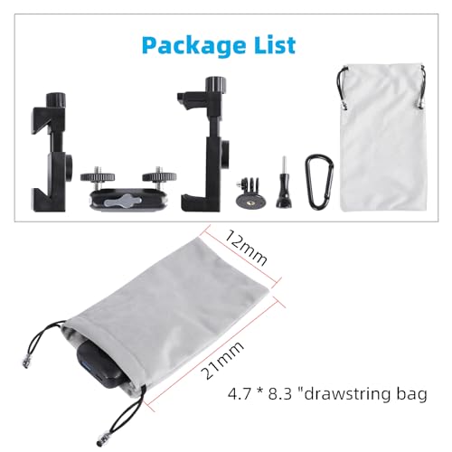 Cell Phone Fence Mount for iPhone, GoPro, Insta360, and Other Action Cameras, Mevo Start for Baseball Softball Tennis Recording, Cameras Net Chain Link Fence Clip Mount Holder