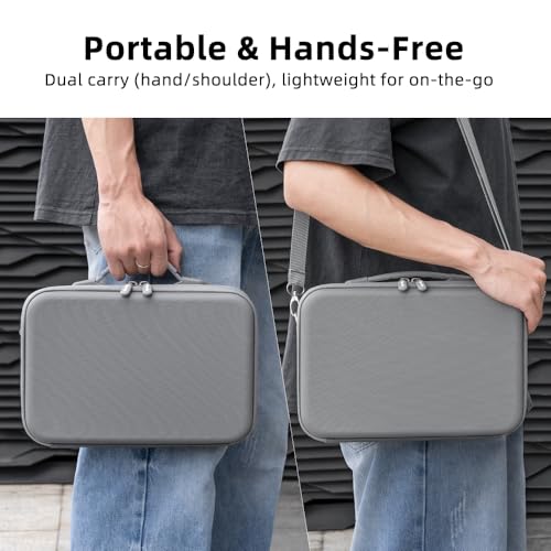 Carrying Hard Case for Insta360 X5, Dual Layer Protective Travel Bag for X4 | for Insta 360 X4 Air Basic Bundle Battery Charge Accessories Bullet Time Handle/114CM Selfie Stick- Storage Carrying Bag