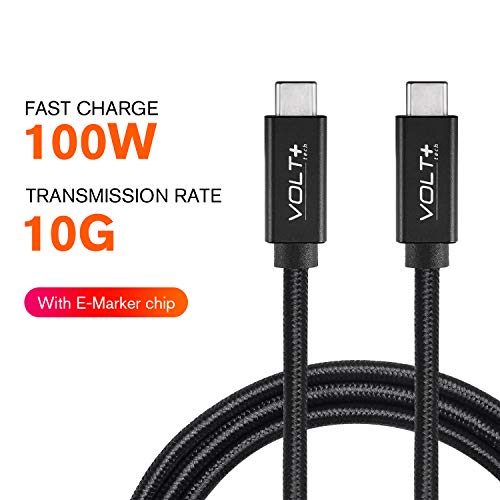 PRO Dual PD USB-C Compatible with GoPro Hero 7 Black Data Cable Gen4 USB-C 4.1 Thunderbolt 3/4 at 100W +10Gbps Speeds +HDMI Power Delivery (1.2M/4Ft)