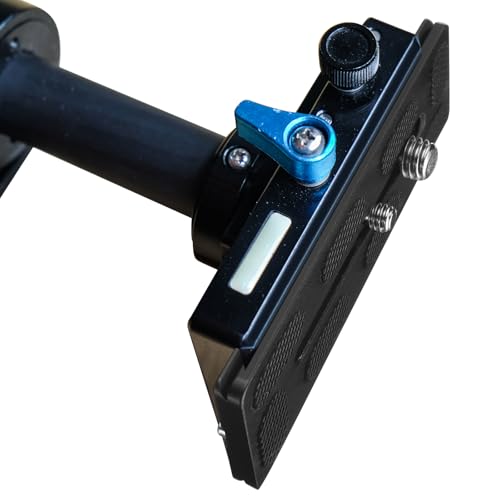 Frienda 2 Pieces Metal Quick Release Plate with 1/4''-20 Camera Screw Tripod Mount Plate Fits Standard for DSLR Camera Tripod Ball Head(Black,100mm 1/4''and 3/8'') - color: Black, style: 100mm 1/4''and 3/8''