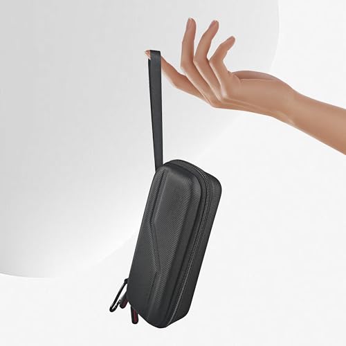 Osmo Pocket 4 Carrying Case for DJI OSMO Pocket 4 3 Accessories For Xtra Muse Portable PU Storage Small Protector Hard Bag Protective With Carabiner & Wrist Strap