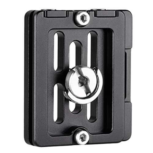 LEOFOTO NP Anti-Slip QR Plate, Retractable Backstop, Safety Screw, Strap Slot, Arca Compatible (NP-50) - size: NP-50