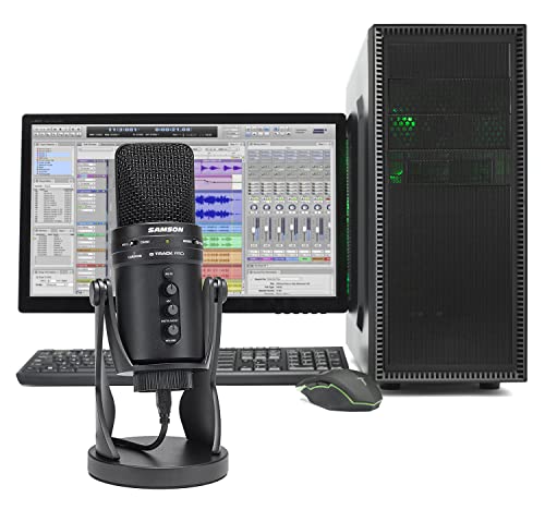 SAMSON G-Track Pro Professional USB Condenser Microphone with Audio Interface - color: Black