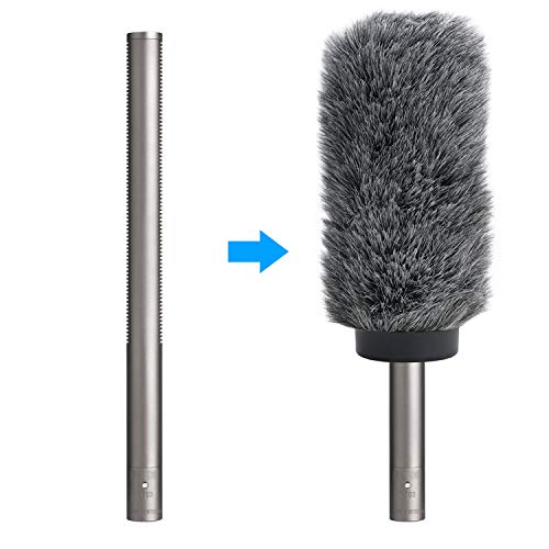 YOUSHARES NTG3 Microphone Windscreen - Deadcat/Windmuff for Rode NTG-3, Sennheiser MKH416 Shotgun Mic, Wind Shield Up to 7.1" Long - color: NTG3 Shag
