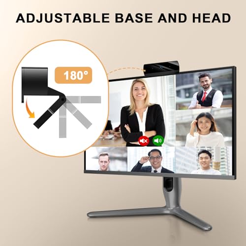 Diccik 1080P Webcam with Microphone, Full HD Web Camera for Desktop Computer and Laptop USB Computer Camera for PC Pro Streaming Webcam for Zoom/Skype/Teams, Plug and Play PC for Windows &Mac