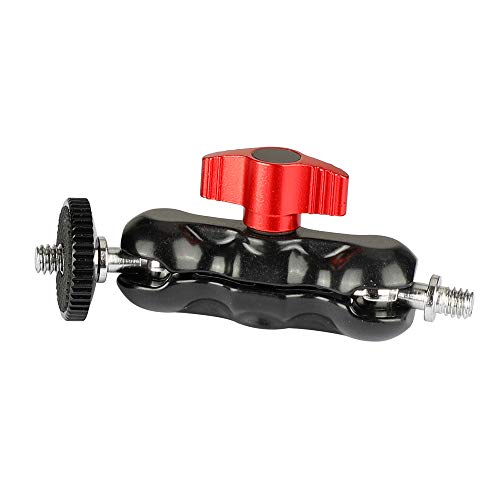 CAMVATE Universal Magic Arm with with Dual Ball Heads(Red,2 Pieces) - 2079