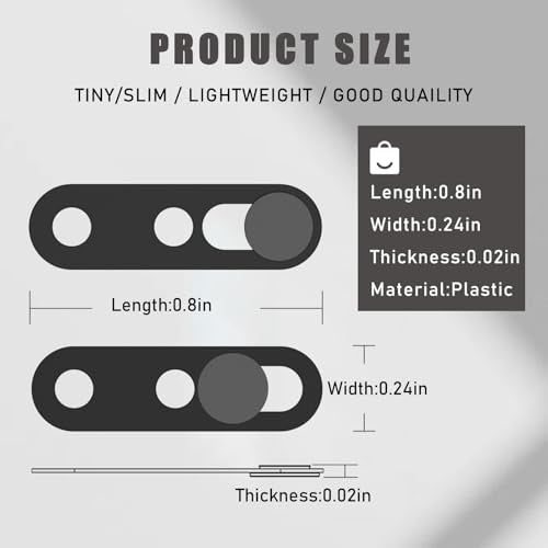 Front Camera Cover Compatible for iPhone 17 Pro Max/ 17 Pro/17 Air/17,Webcam Cover Protect Privacy and Security,Not Affect Face ID,Strong Adhesive-Black-Updated Version - color: Black