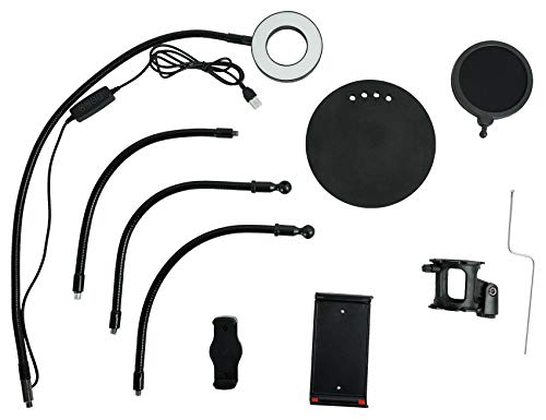 Technical Pro Conference Room/Work From Home Desk Light w/Mic+Phone+Tablet Stand