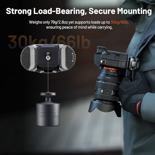 PGYTECH 2025 New Version Beetle Camera Clip V2(Only Clip), Quick Release Camera Backpack Clip for Sony/Nikon/Fuji/Action Cameras, Arca-Swiss Compatible, Instant Mounting & Hands-Free Shooting - style: Camera Clip V2(Only Clip)