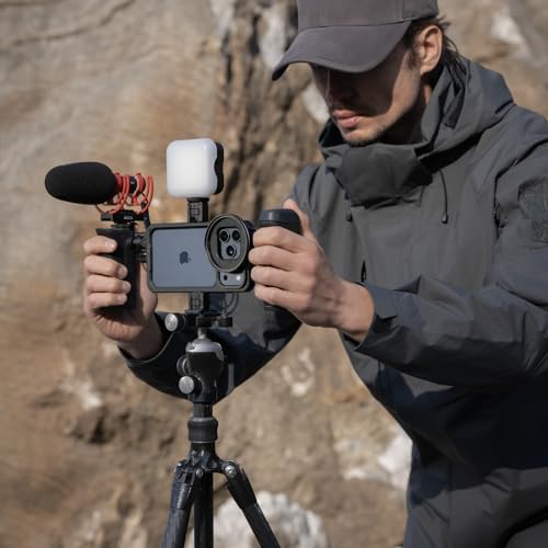PGYTECH ProShot Mounting Adapter Kit, 1/4"-20 Thread & Cold Shoe Mount for Phone Cage, Quick-Release Compatible with Handles for Microphone/Fill Light/Gimbal/Tripod/Monitor - style: Mounting Adapter Kit