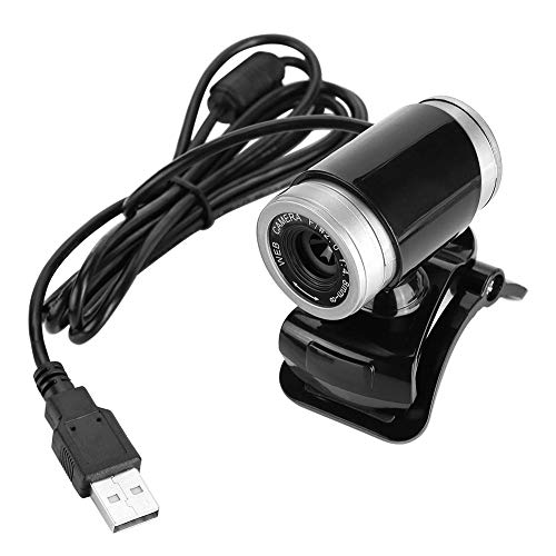 Yoidesu USB 12 Megapixel HD Camera Web Cam with MIC,Clip-on 360 Degree PC Laptop Computer Webcam for Skype,for Video Broadcasting(Black+Silver)(Black+Silver)
