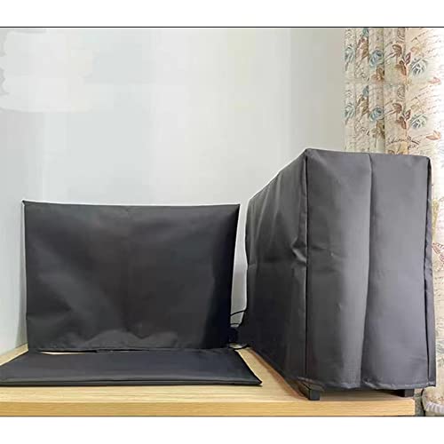 Computer Monitor Dust Cover Anti-Static Dustproof Protective Cover for LCD/LED/HD Panel Case Computer Sleeve Compatible with PC, Desktop and TV (27inch,Black)