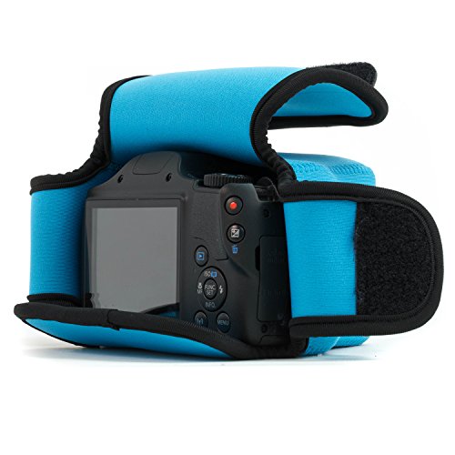MegaGear MG506 Ultra Light Neoprene Camera Case compatible with Canon PowerShot SX420 IS, SX540 HS, SX410 IS, SX530 HS - Blue - color: Blue