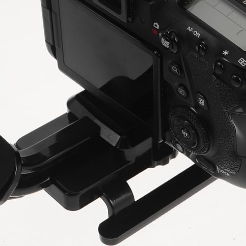 Lurrose Handheld Camera Stabilizer with Grip and Phone Clamp for Smartphone and Dv Video Recording, Quick Release Mount with Cold Shoe Hot Shoe, Portable Stabilizing Rig for Filmmakers