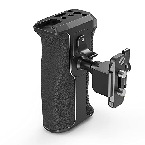 SmallRig Push-Button Rotating NATO Handle, Quick Release Handgrip for DLSR Camera Cage Kit, w/Built-in NATO Rail, Left Side - 3260