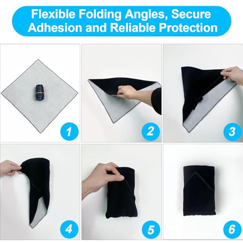 Camera Wrap, Protective Self-Adhesive Cloth, 17.7''×17.7'' Anti-Scratch Camera Sleeve, Washable Lens Pouch for DSLR, Phone, Laptops, Cosmetic