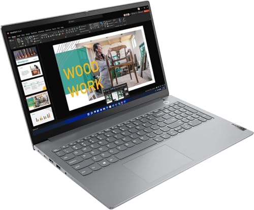 Lenovo ThinkBook 15 Gen 4 Business Laptop (15.6" FHD Anti-Glare, Intel 10-Core i7-1255U, 40GB RAM, 1TB SSD), Thunderbolt 4, Fingerprint, 1080p Webcam, Ethernet, Wi-Fi 6, Win 11 Pro w/Copilot, Grey - size: 40GB|1TB SSD, style: Core i7