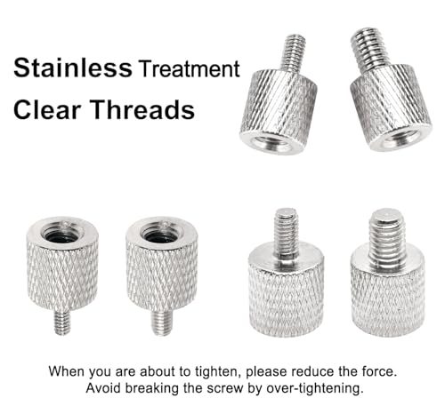 Projector Mount Tripod Screw Thread Adapters Converters Female 1/4 in / 6.35 mm to Male 0.23 in / 5.9 mm or 0.15 in / 3.9 mm M4 M6 Screws Adapter Bushing for Mini Projector Mount Camera Tripod