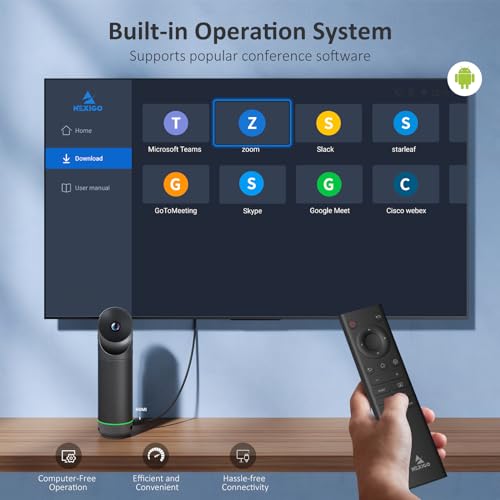 NexiGo Meeting 360 Ultra (Gen 3), Enhanced All-in-One Conference Camera System, Multi-Camera Setup, 8K Capture, AI-Powered Framing and Auto Tracking, for Medium to Large Meeting Rooms - style: Meeting 360 Ultra