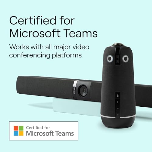 Owl Bar Video Conferencing Device — 4K with Active Speaker Focus (Add a Meeting Owl 4+, Meeting Owl 3 or Meeting Owl Pro for 360-Degree Coverage and Automatic Camera Switching) - style: Charcoal