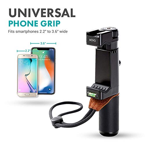 Movo V8 Huge Vlogging Kit for iPhone with Tripod, Grip, Microphones, LED Lights, and Wireless Remote Vlog - YouTube Starter Bundle for Apple or Samsung - Vlogging Equipment