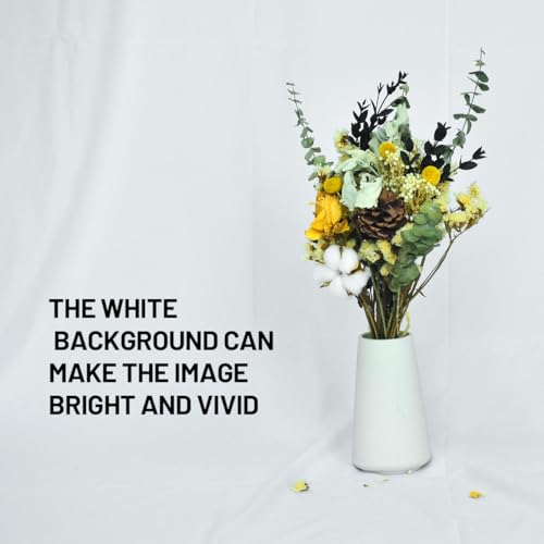 White Backdrop Background 10 X 10 FT Large Photography Backdrop Photo Photoshoot Background Screen for Photography Photo Booth Backdrops Parties Curtain - color: White, size: 10*10