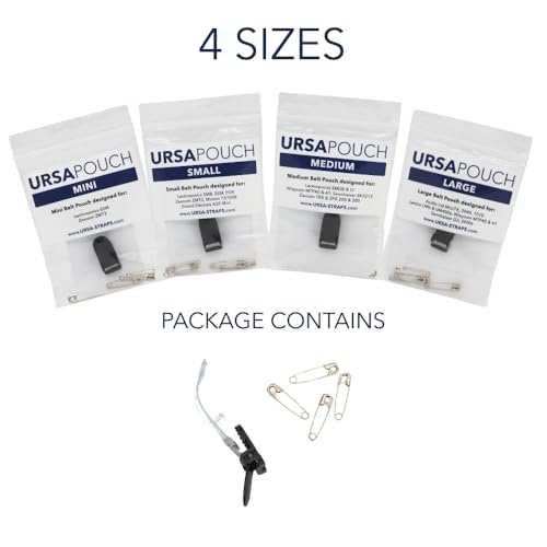 URSA Belt Pouch with Clips - Versatile Rigging for Wireless Transmitters Including RODE Wireless Go/Pro (White, Small) - color: White, size: Small