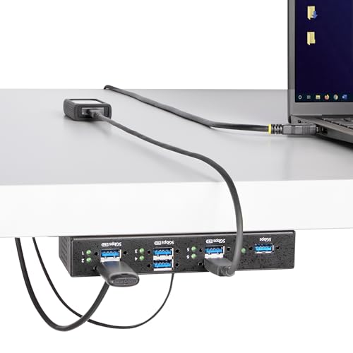 StarTech 7-Port Managed USB Hub 5Gbps, TAA (5G7AINDRM-USB-A-HUB)