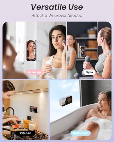 Klearlook 2Pack Magnetic Suction Phone Mount for MagSafe Case, Sticky Phone Grip Holder for iPhone, Removable Hands-Free Selfie/Video for TikTok Influencers, Women Girl Teen Gift, Transparent & Black - color: Transpatent & Black