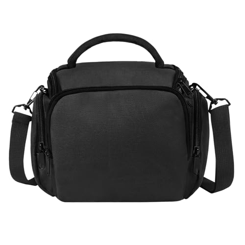 Ainiv DSLR Camera Bag, Waterproof Anti-Shock SLR Camera Case, Large Adjustable Shoulder Strap Camera Backpack, Portable Crossbody Single Shoulder Backpacks Compatible with Canon, Sony, Nikon, Black - color: Black