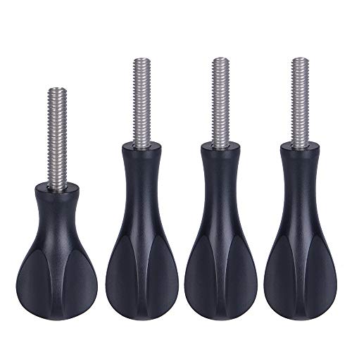 Suptig Thumbscrews 3pcs Long Thumbscrew and 1pc Short screw for Gopro Mission 1 Pro/Gopro Hero 13/Hero 12/11/10/9/8/7/6/5/4/3+/3/ Hero Session Gopro Max and DJI osmo Insta360 Sjcam Akaso Action Camera
