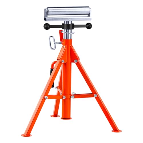 VEVOR Roller Stand, Heavy Duty 2500 LBS Load Capacity Tool Stand - 28"-52" Height Adjustable - Foldable Space-Saving Design - for Woodworking and Metalworking Long Boards, Metal Pipes or Bars