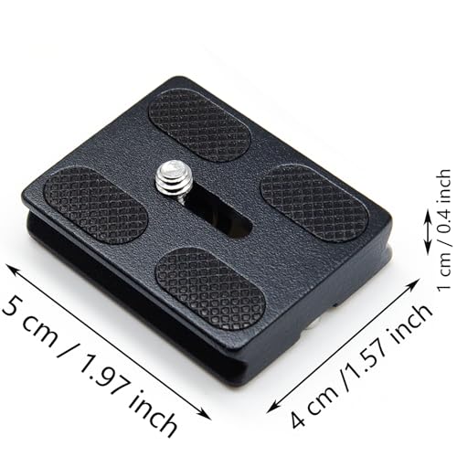 Tripod Quick Release Plate PU-50 Arca Plate with 1/4 Inch Screw for DSRL/BallHead/Camera in a Universal Standard