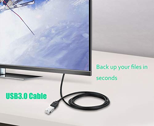 XBOHJOE USB Extension Cable 3.3ft USB 3.0 Male to Female Extender Cord Data Transfer 5Gbps for USB Flash Drive,Mouse,Xbox,Keyboard, Card Reader,Printer etc (3.3FT Black) - size: 3.3 ft