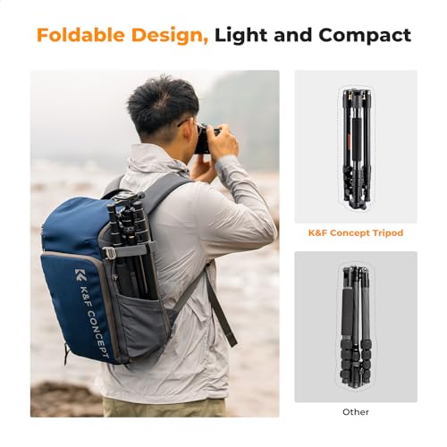K&F CONCEPT Camera Tripod,72" Aluminum Tripod for Camera, Lightweight and Foldable Travel Tripod with Remote & Extra Quick Release Plate, Professional Camera Tripod Monopod for DSLR Camera and Phone.