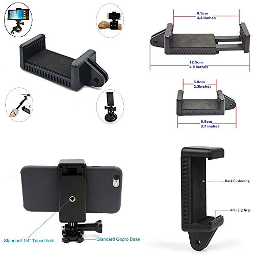 2in1 Wall Phone Mount,Overhead Camera Mount for iPhone Samsung Live Streaming,Baking,Craft,Videos,Online Lessons