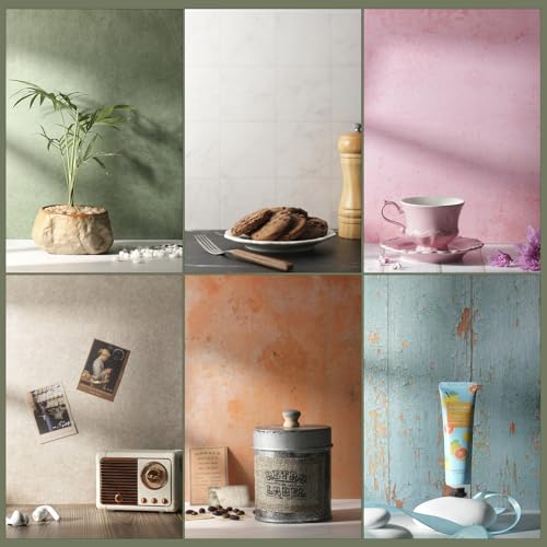 Photo Backdrop Board with Shadow Diffuser, 10 Pcs 20 Patterns Waterproof Food Photography Backgrounds, Tabletop Small Shooting Kit for Product, Jewelry & Makeup, Metlakat