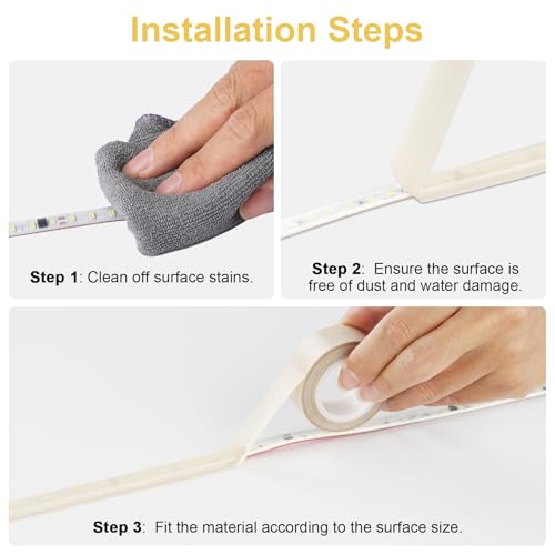 2PCS Light Dimming Tape 0.78inx32.8ft LED Light Strip Masking Tape for Moderate Light Blocking, Beige - color: Beige