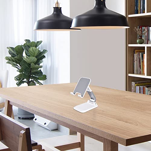 Aotedor Adjustable Desk Phone Stand, Ergonomic Design, Portable, Hands Free, Compatible with iPhone and Samsung