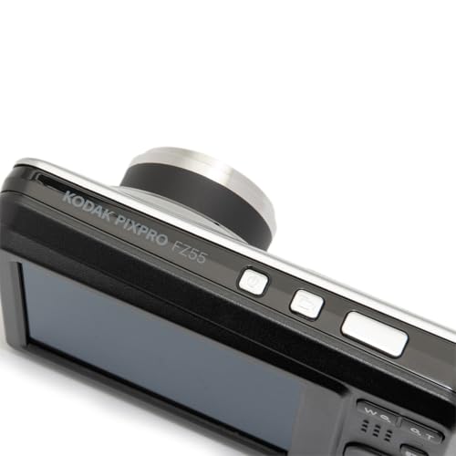 KODAK PIXPRO FZ55-GRY 16MP CMOS Sensor Digital Camera 5X Optical Zoom 28mm Wide Angle 1080P Full HD Video 2.7" LCD Vlogging Camera, Gray - color: Gray