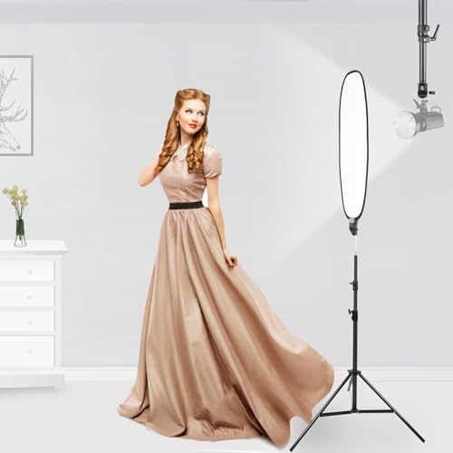 5 in 1 Photography Reflector 27x35inch (72x90cm) Collapsible Light Reflector with Handle & Connection Adapter,Portable Light Reflectors Diffuser Panel Photography Kit for Studio Video&Outdoor Lighting