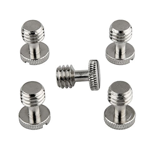 NICEYRIG 3/8 Inch Camera Quick Release Screw Tripod Screw Adapter Connecter DSLR Camera Rig Accessories- 5 Pack