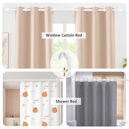 Shower Curtain Stopper Clip,Locking Clamp,Fastener,Fix The Curtain to Prevent It from Sliding,Limit Clip Suitable for Rods of All Diameters From 5/8 to 9/8 In (White 4 pcs) - color: White 4 Pcs