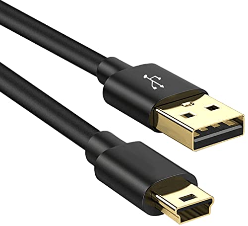 SCOVEE Mini USB Cable for Canon PowerShot Rebel EOS DSLR ELPH Digital Camera,Mini B Cord for GoPro Hero 3+,HD,MP3 Player,PS3 Controller Cord,Garmin,Dash Cam, Data Transfer Charging Charger Wire 3ft