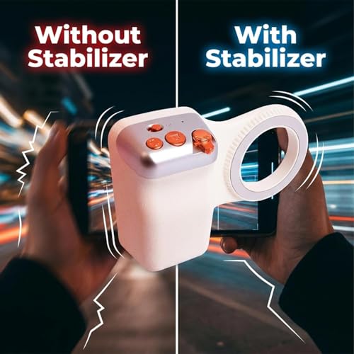 Magnetic Phone Grip with Remote Control Portable Shooting Handle for iPhone Universal Selfie Anti Shake Assistant,12.5 * 8CM