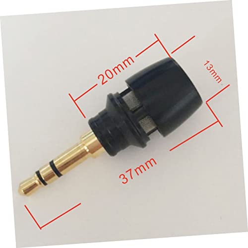 Hemoton Mini Portable Microphone for Mobile Phone and Laptop for Chatting and Streaming Compact Design Black