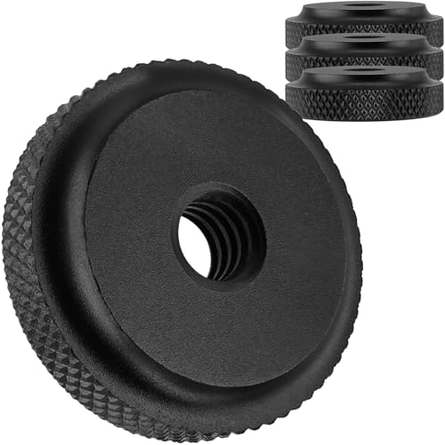 Camera Hot Shoe Mount Screw Adapter 1/4" to 1/4", BENACES 4-Pack Aluminum Alloy 1/4 Inch Nut Female Dual Thread Converter Connector for Heads, Tripods